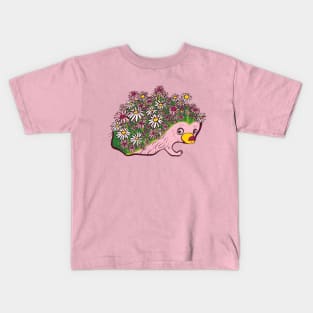 Floral hedgehog Kids T-Shirt